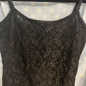 Black lace camisole